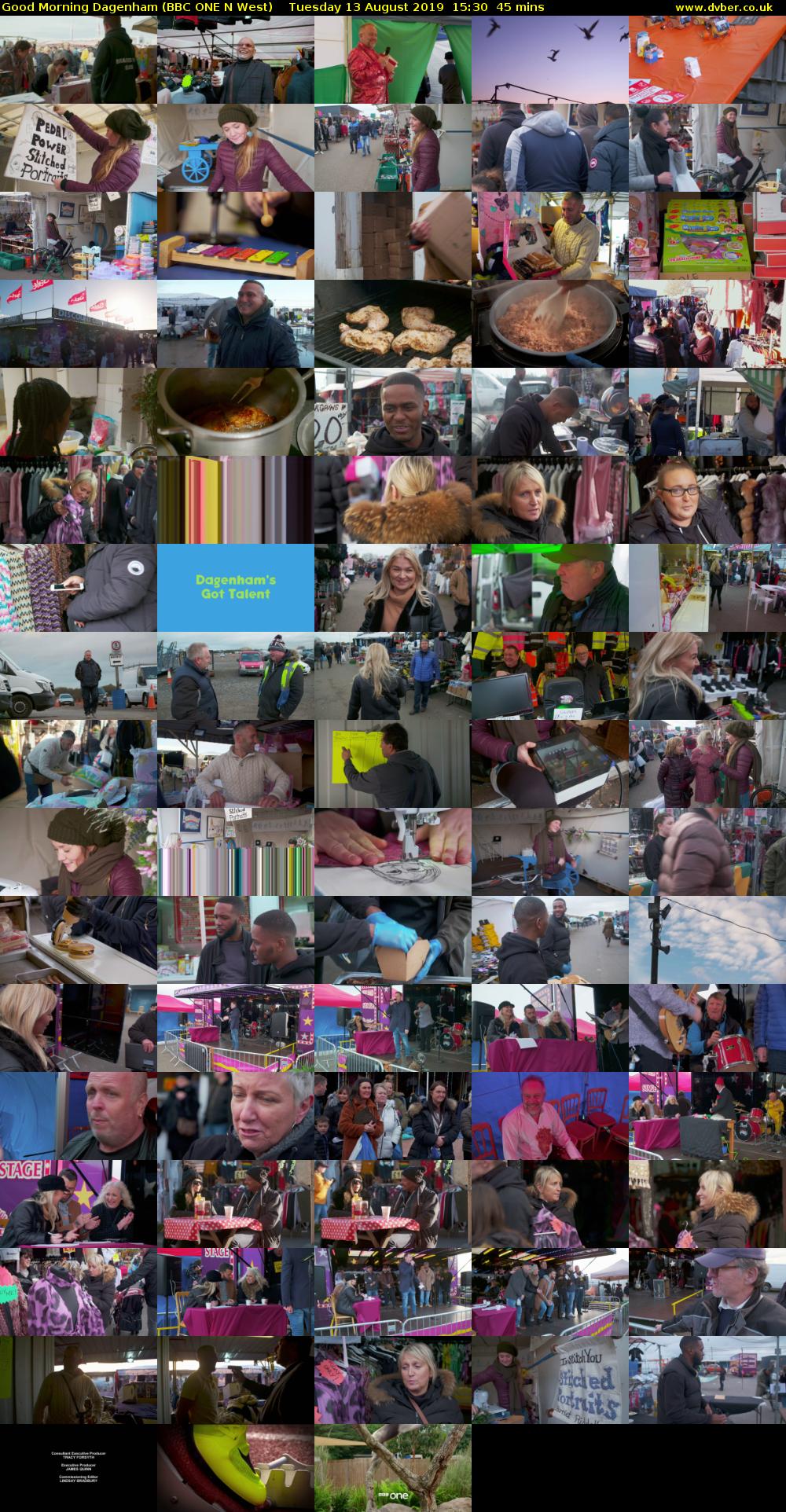 Good Morning Dagenham (BBC ONE N West) Tuesday 13 August 2019 15:30 - 16:15