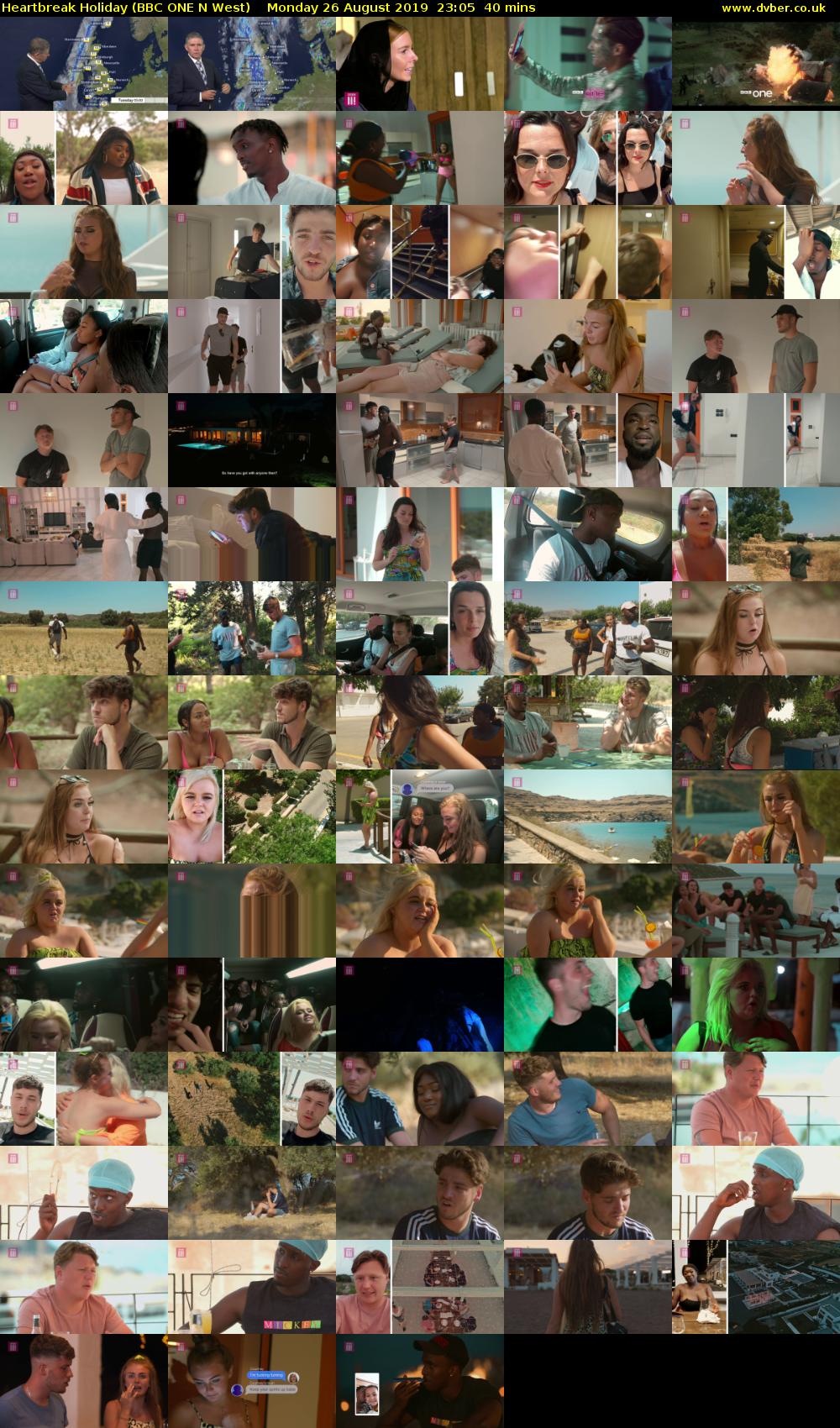 Heartbreak Holiday (BBC ONE N West) Monday 26 August 2019 23:05 - 23:45