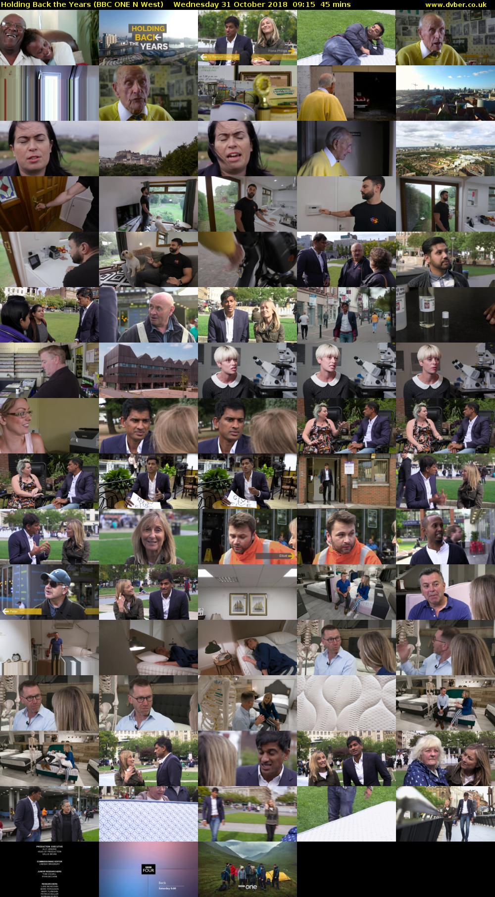 Holding Back the Years (BBC ONE N West) Wednesday 31 October 2018 09:15 - 10:00