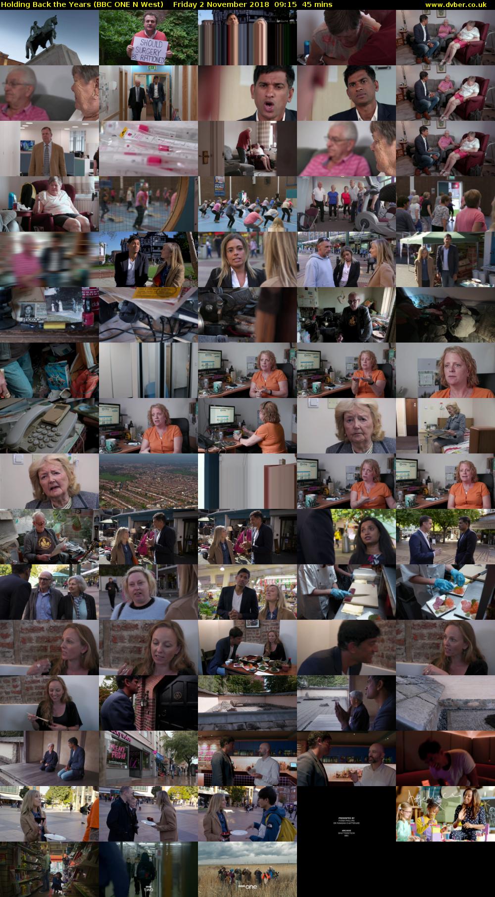 Holding Back the Years (BBC ONE N West) Friday 2 November 2018 09:15 - 10:00
