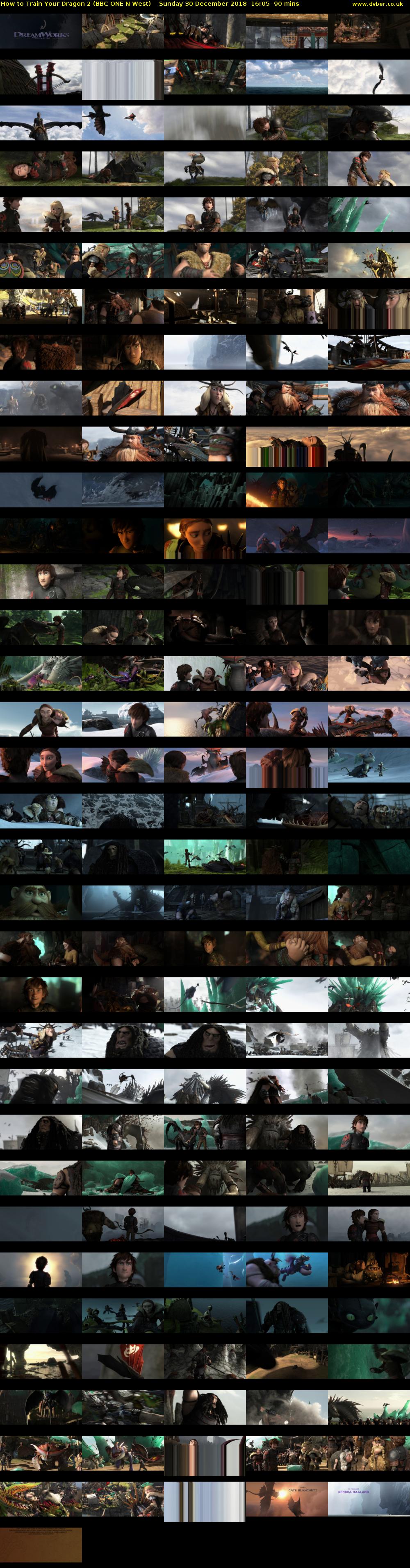 How to Train Your Dragon 2 (BBC ONE N West) Sunday 30 December 2018 16:05 - 17:35