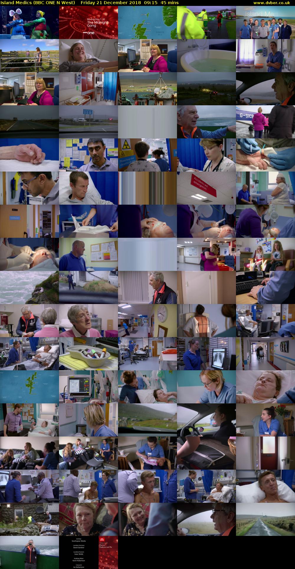 Island Medics (BBC ONE N West) Friday 21 December 2018 09:15 - 10:00