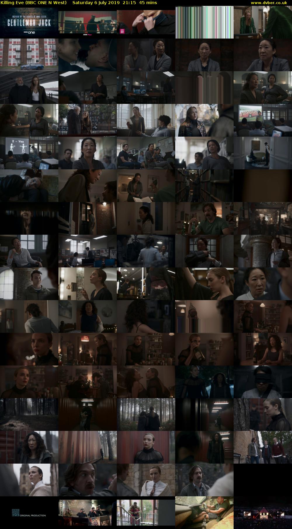 Killing Eve (BBC ONE N West) Saturday 6 July 2019 21:15 - 22:00