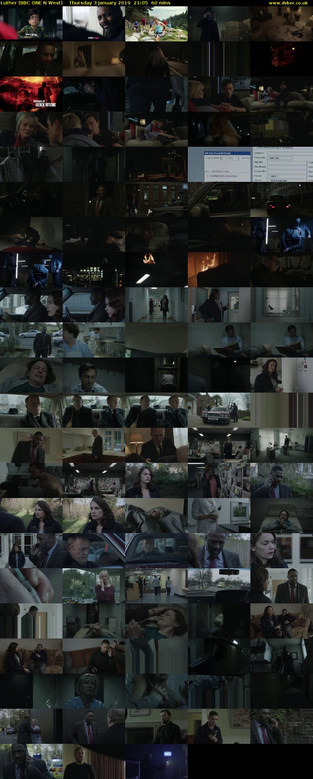 Luther (BBC ONE N West) Thursday 3 January 2019 21:05 - 22:05