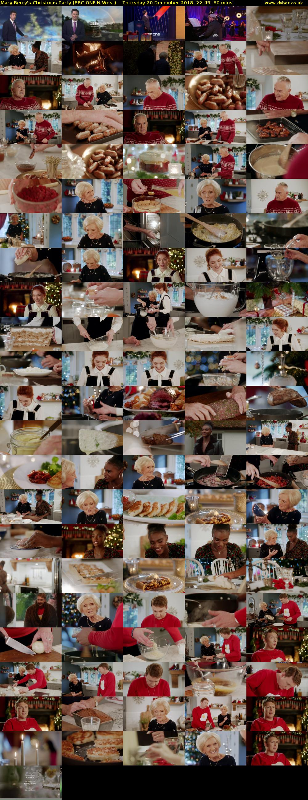 Mary Berry's Christmas Party (BBC ONE N West) Thursday 20 December 2018 22:45 - 23:45