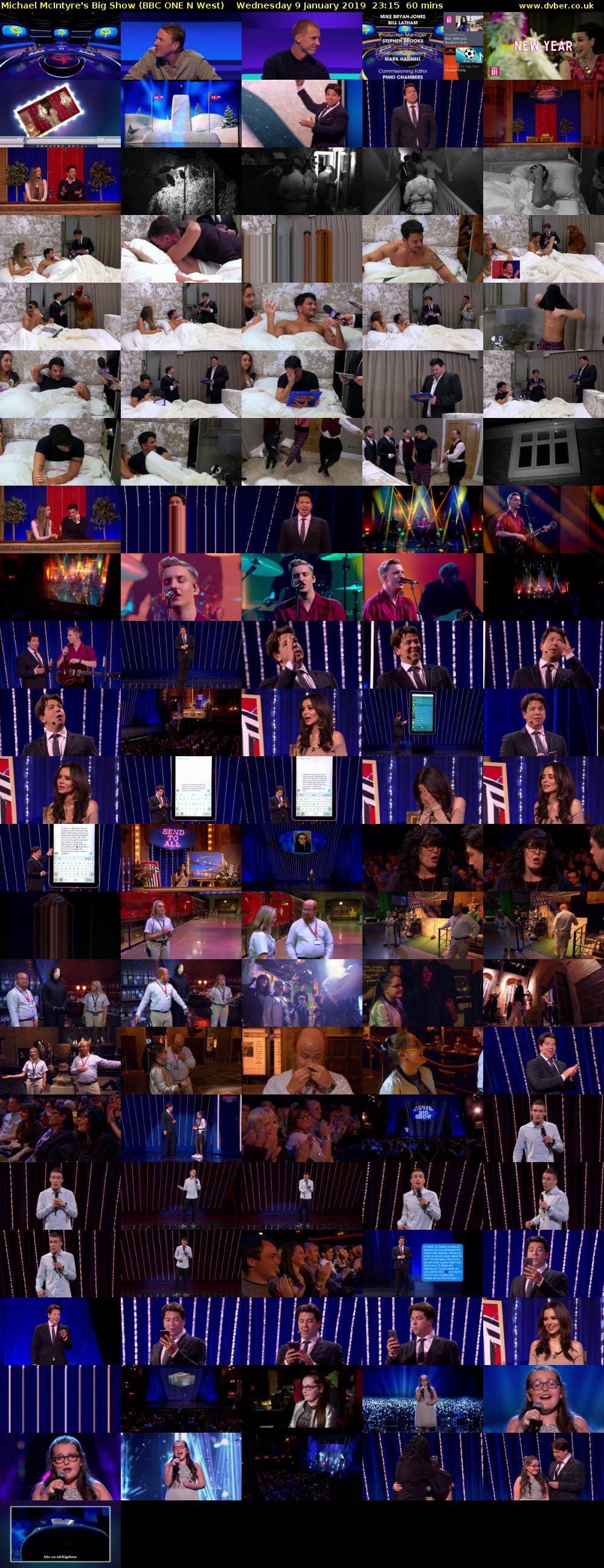 Michael McIntyre's Big Show (BBC ONE N West) Wednesday 9 January 2019 23:15 - 00:15