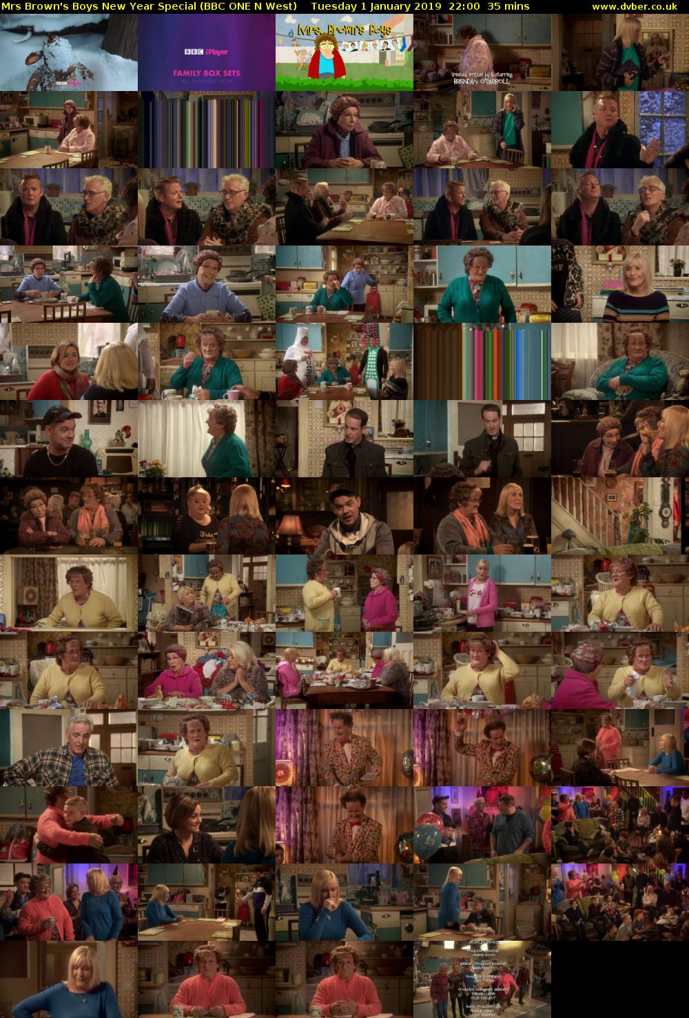 Mrs Brown's Boys New Year Special (BBC ONE N West) Tuesday 1 January 2019 22:00 - 22:35