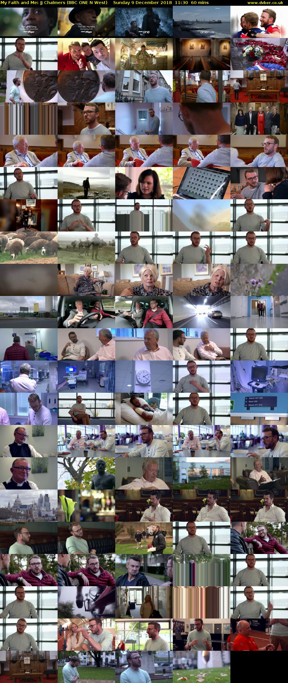 My Faith and Me: JJ Chalmers (BBC ONE N West) Sunday 9 December 2018 11:30 - 12:30