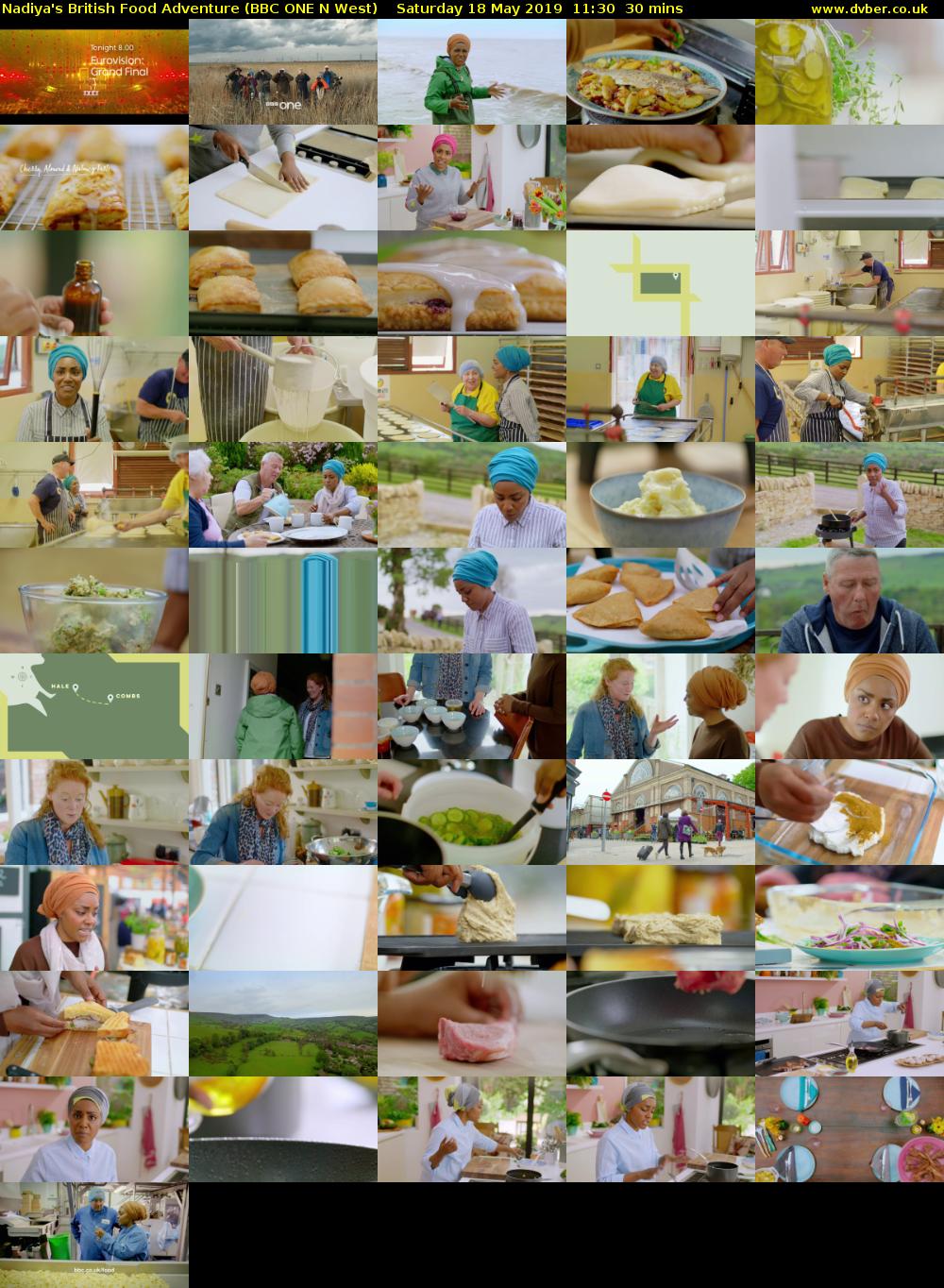 Nadiya's British Food Adventure (BBC ONE N West) Saturday 18 May 2019 11:30 - 12:00