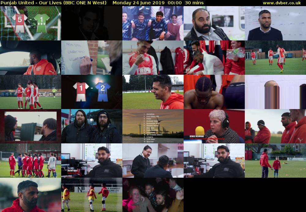 Punjab United - Our Lives (BBC ONE N West) Monday 24 June 2019 00:00 - 00:30