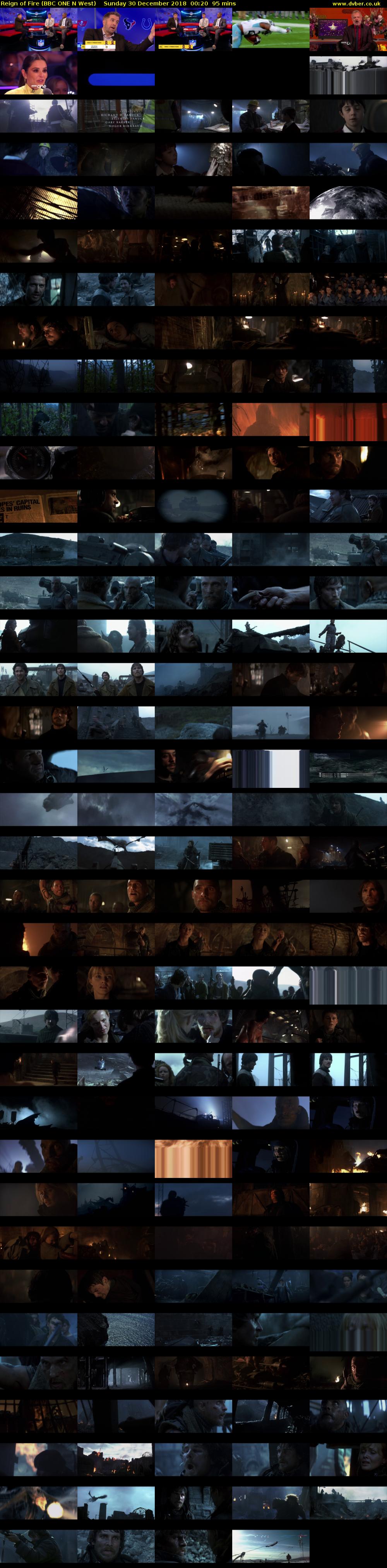 Reign of Fire (BBC ONE N West) Sunday 30 December 2018 00:20 - 01:55