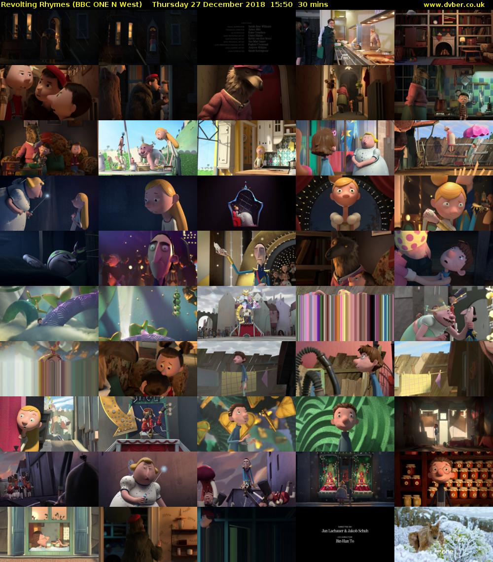 Revolting Rhymes (BBC ONE N West) Thursday 27 December 2018 15:50 - 16:20