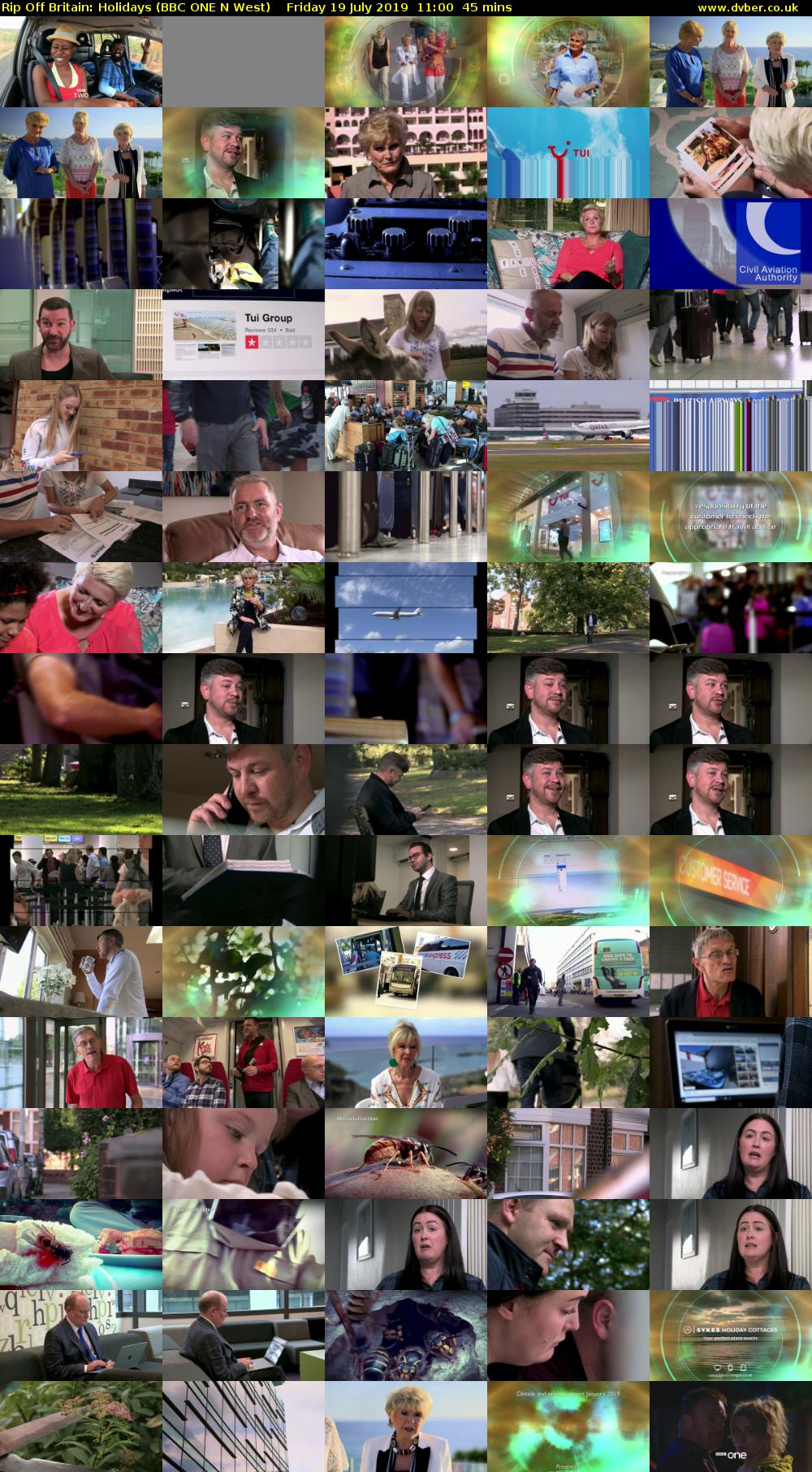 Rip Off Britain: Holidays (BBC ONE N West) Friday 19 July 2019 11:00 - 11:45