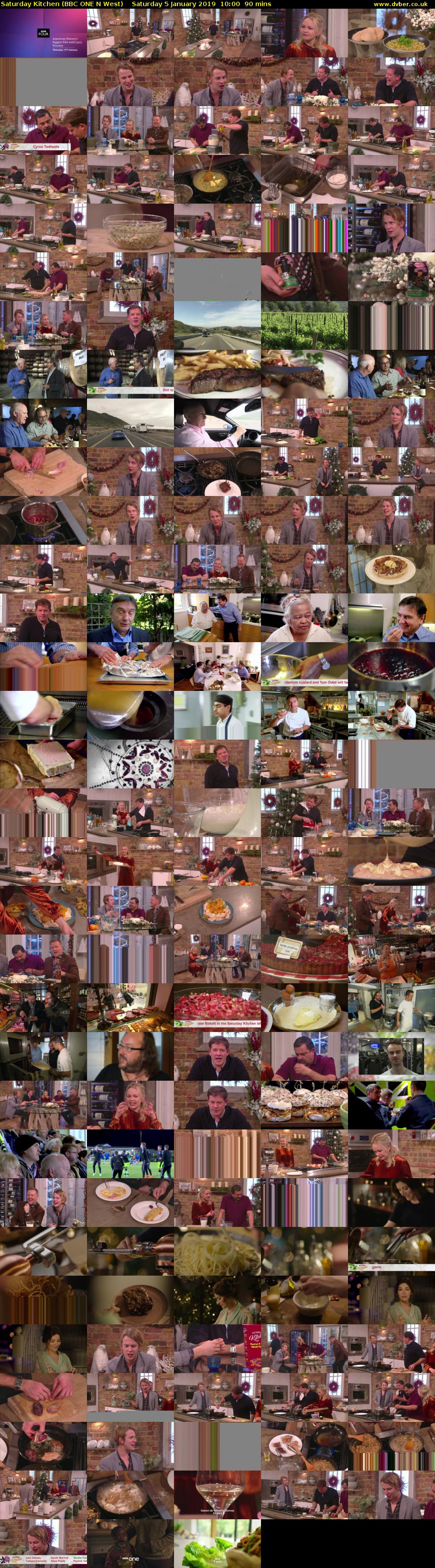 Saturday Kitchen (BBC ONE N West) Saturday 5 January 2019 10:00 - 11:30