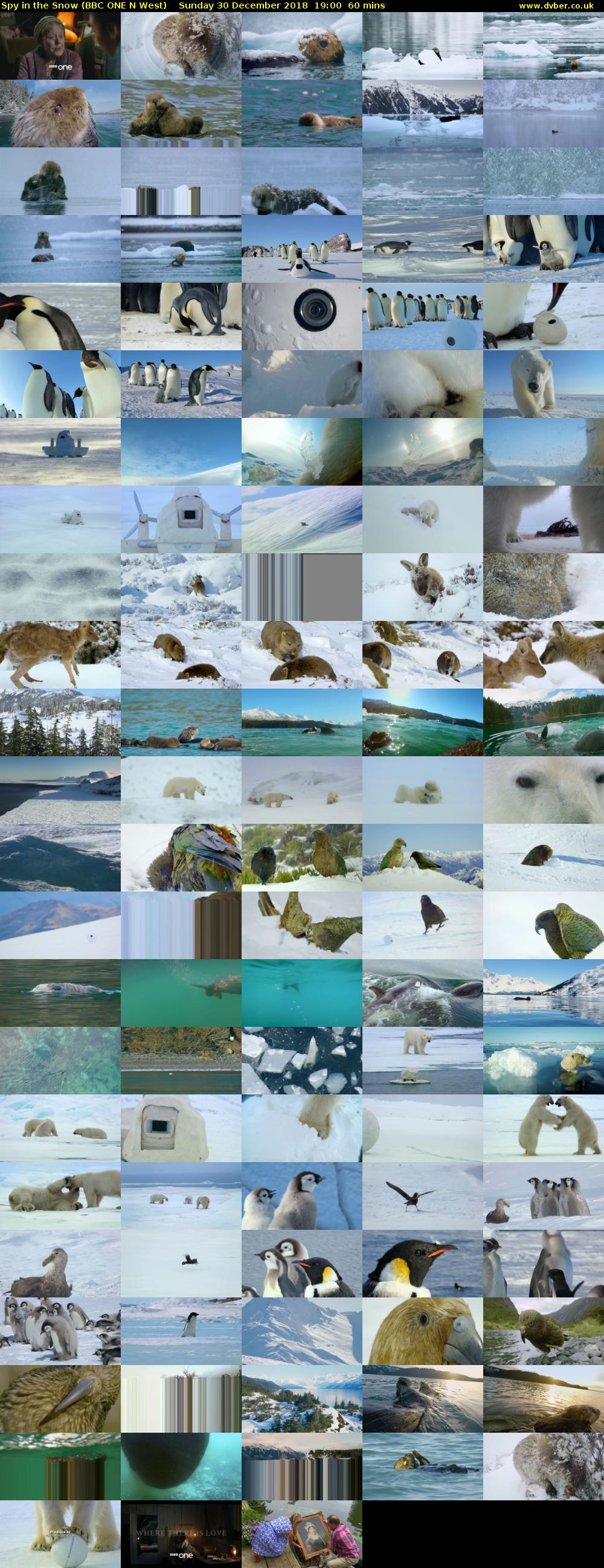 Spy in the Snow (BBC ONE N West) Sunday 30 December 2018 19:00 - 20:00