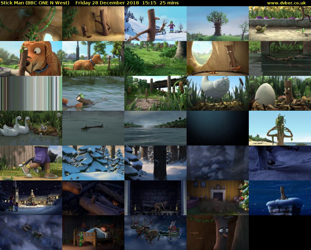 Stick Man (BBC ONE N West) Friday 28 December 2018 15:15 - 15:40