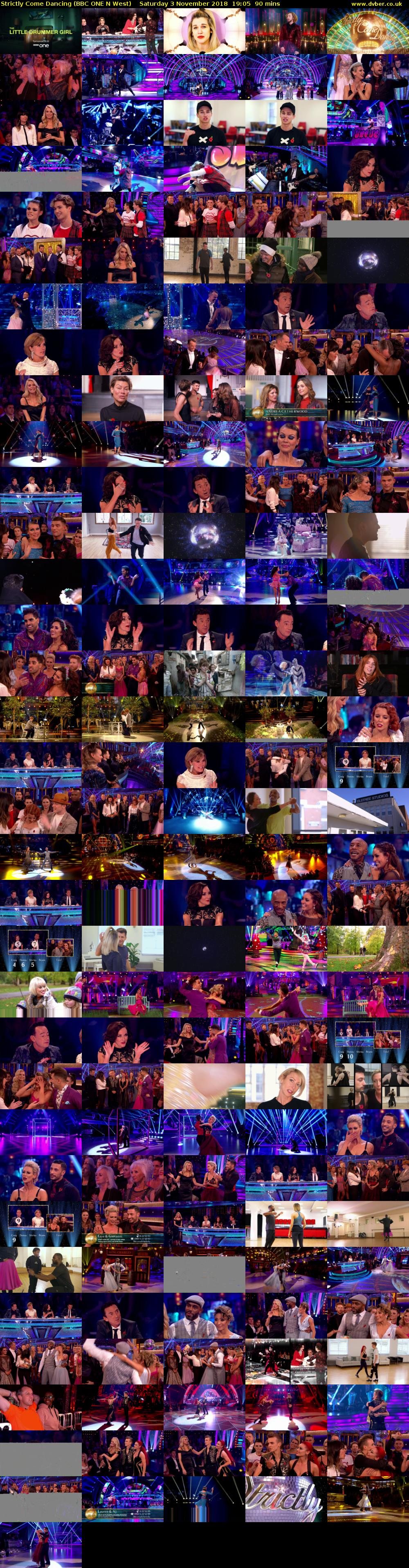 Strictly Come Dancing (BBC ONE N West) Saturday 3 November 2018 19:05 - 20:35