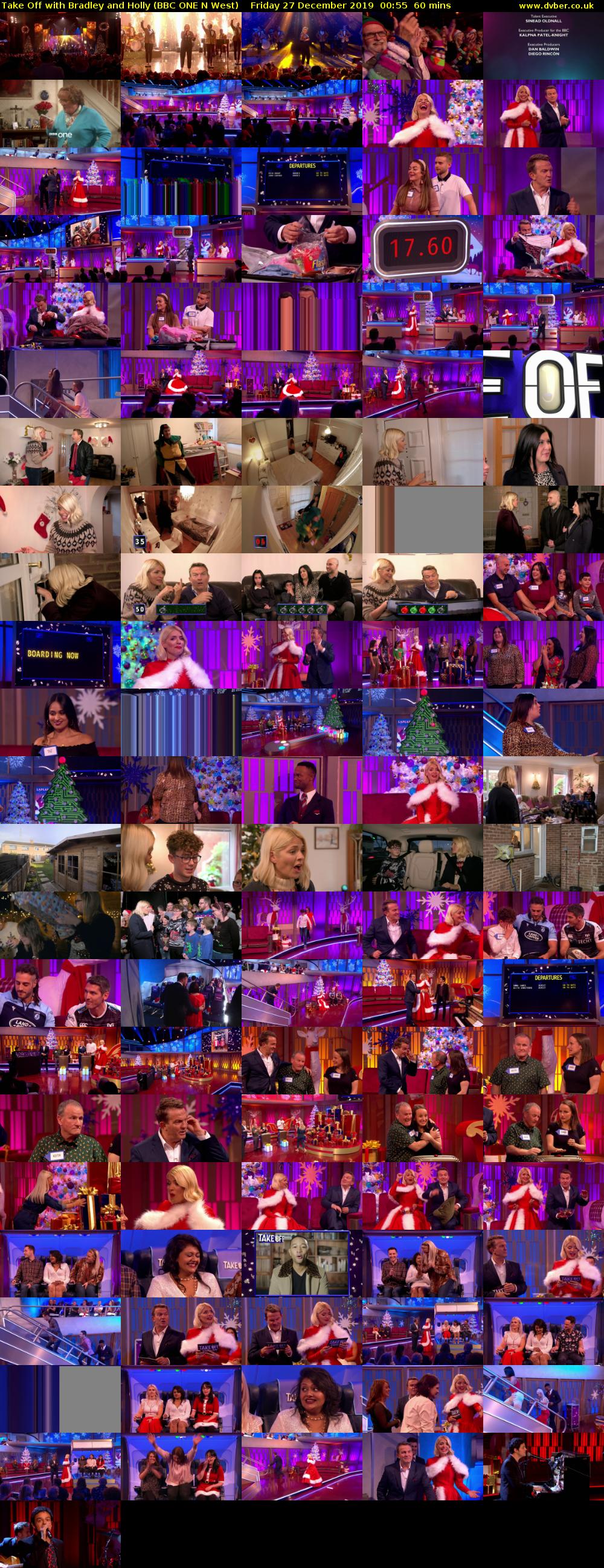 Take Off with Bradley and Holly (BBC ONE N West) Friday 27 December 2019 00:55 - 01:55