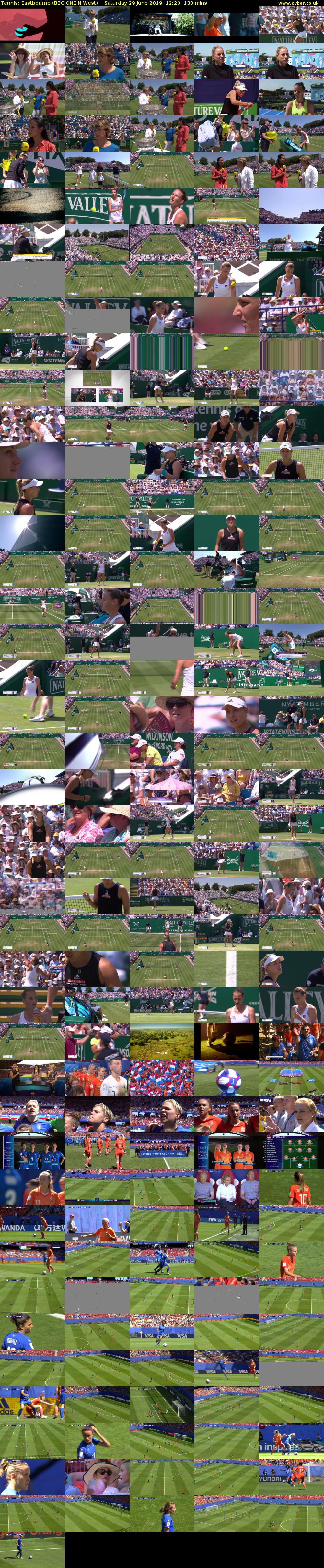 Tennis: Eastbourne (BBC ONE N West) Saturday 29 June 2019 12:20 - 14:30
