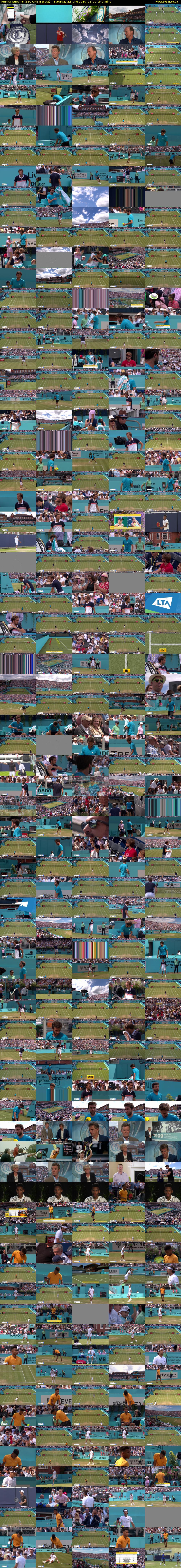 Tennis: Queen's (BBC ONE N West) Saturday 22 June 2019 13:00 - 17:00