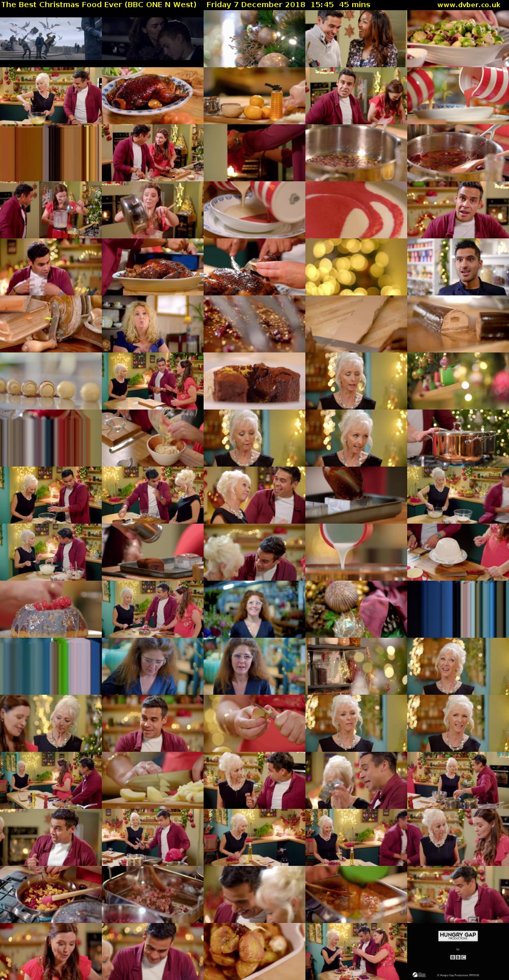 The Best Christmas Food Ever (BBC ONE N West) Friday 7 December 2018 15:45 - 16:30