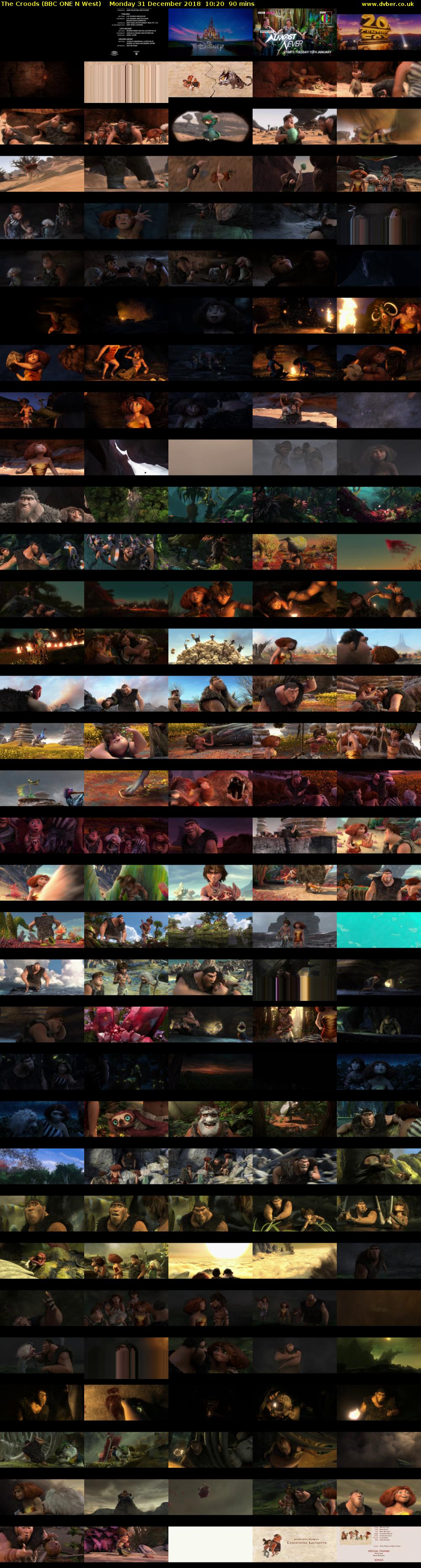 The Croods (BBC ONE N West) Monday 31 December 2018 10:20 - 11:50