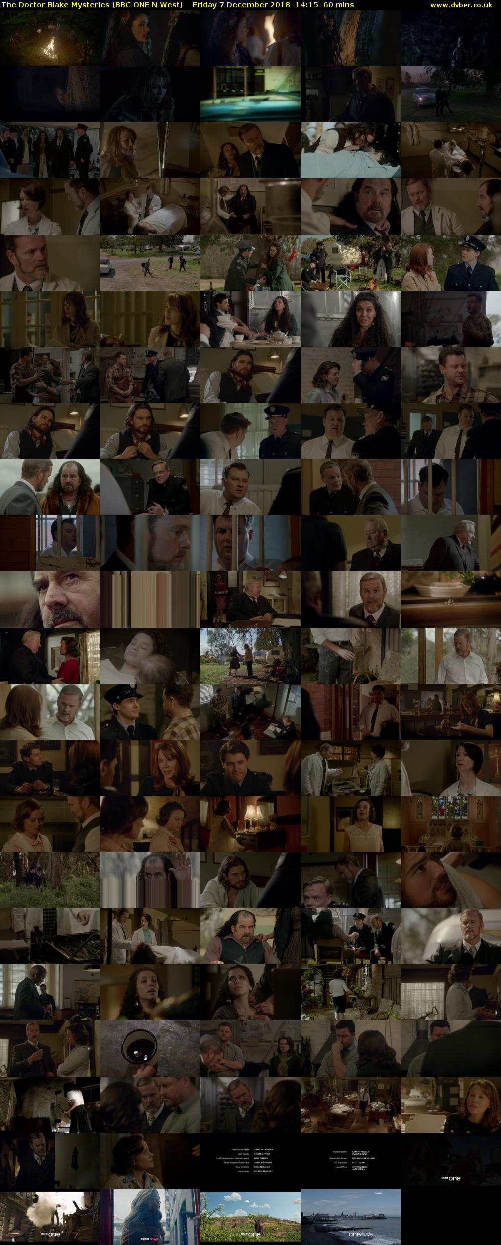 The Doctor Blake Mysteries (BBC ONE N West) Friday 7 December 2018 14:15 - 15:15