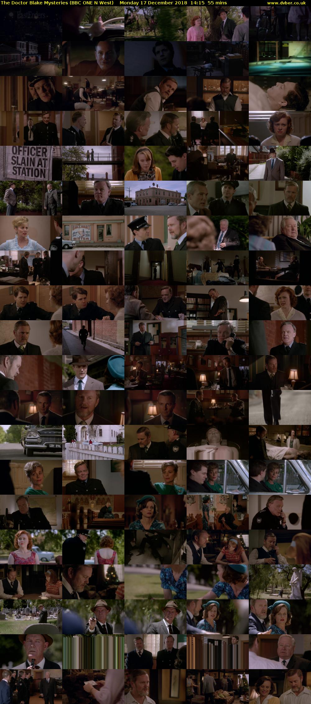 The Doctor Blake Mysteries (BBC ONE N West) Monday 17 December 2018 14:15 - 15:10