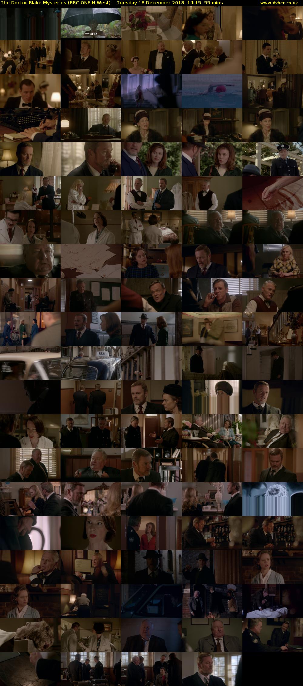 The Doctor Blake Mysteries (BBC ONE N West) Tuesday 18 December 2018 14:15 - 15:10