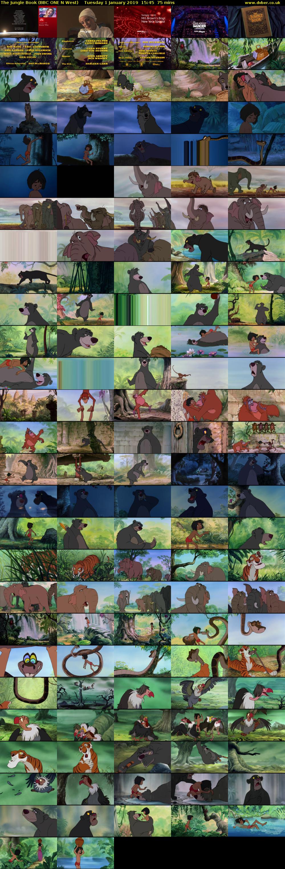 The Jungle Book (BBC ONE N West) Tuesday 1 January 2019 15:45 - 17:00