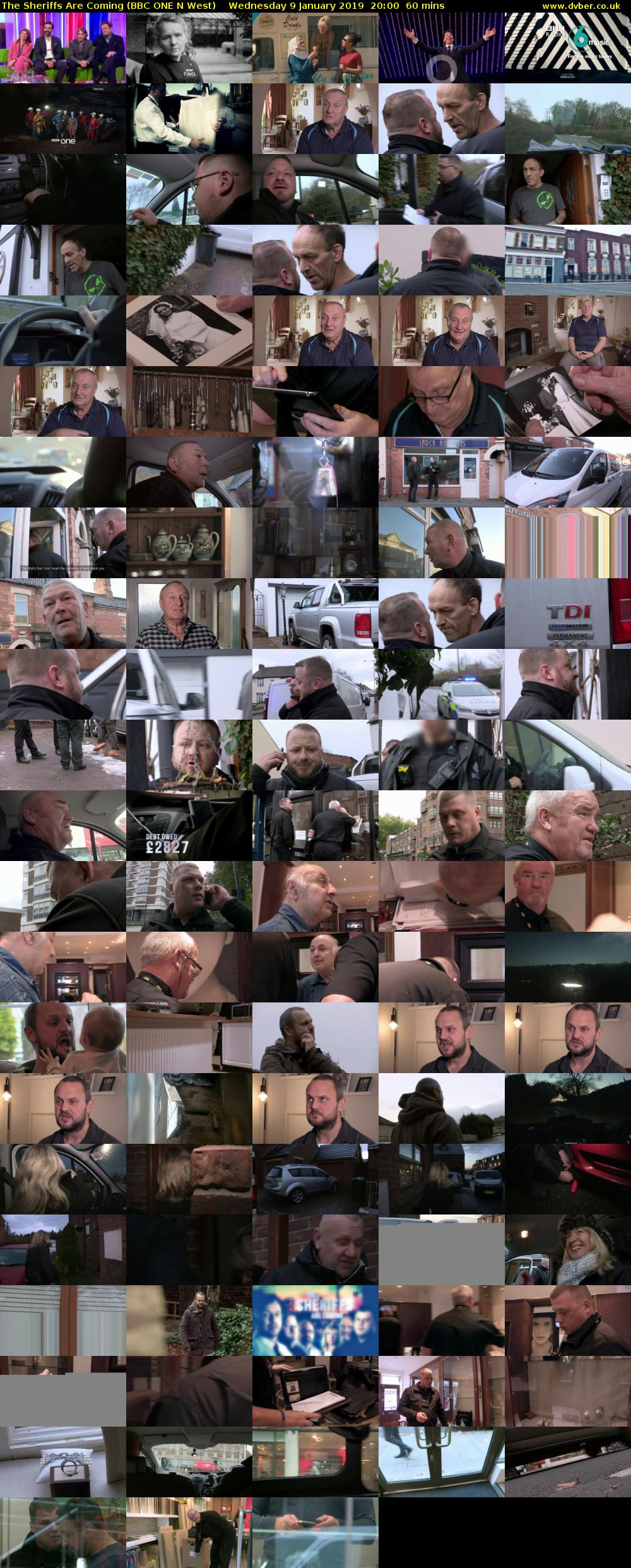 The Sheriffs Are Coming (BBC ONE N West) Wednesday 9 January 2019 20:00 - 21:00