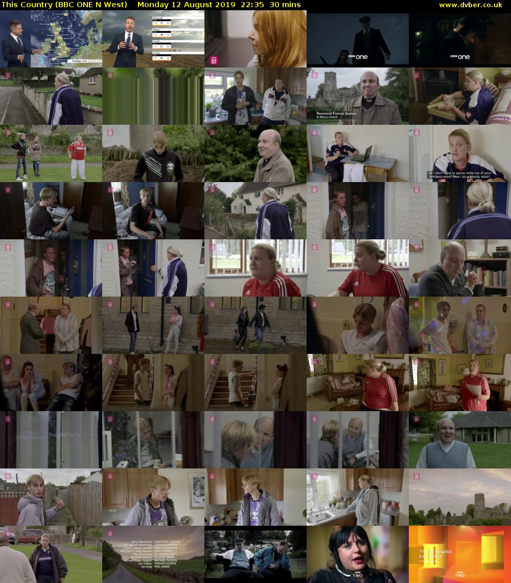 This Country (BBC ONE N West) Monday 12 August 2019 22:35 - 23:05