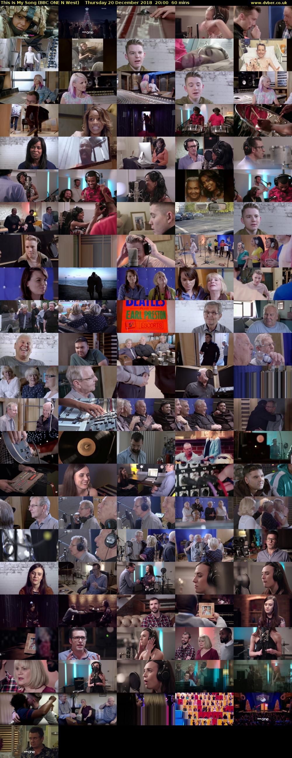 This Is My Song (BBC ONE N West) Thursday 20 December 2018 20:00 - 21:00