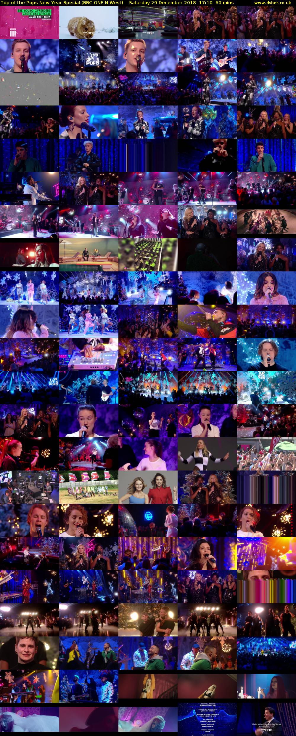 Top of the Pops New Year Special (BBC ONE N West) Saturday 29 December 2018 17:10 - 18:10