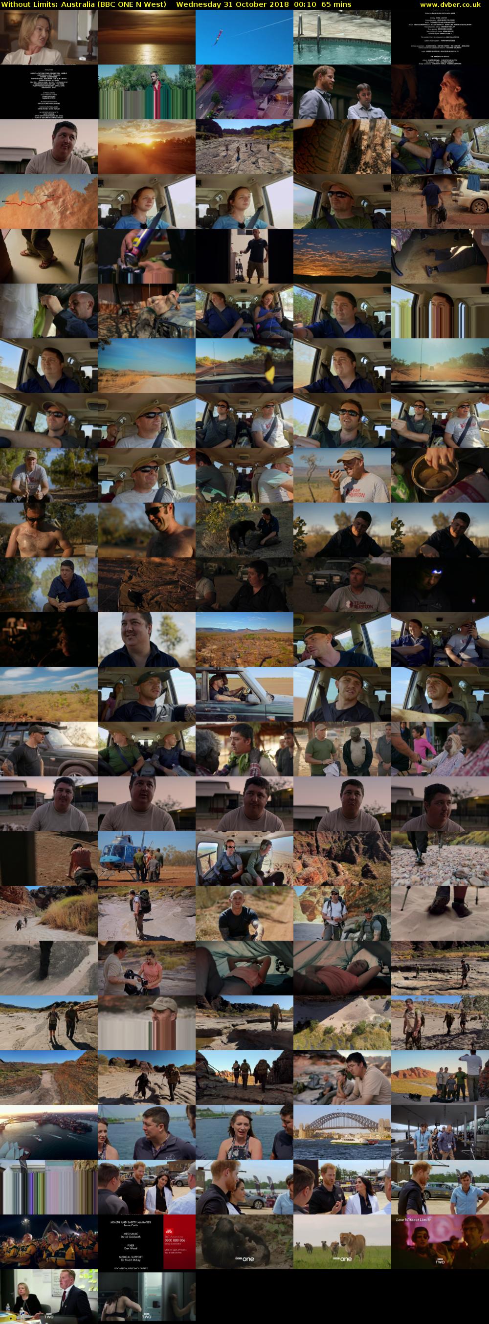 Without Limits: Australia (BBC ONE N West) Wednesday 31 October 2018 00:10 - 01:15