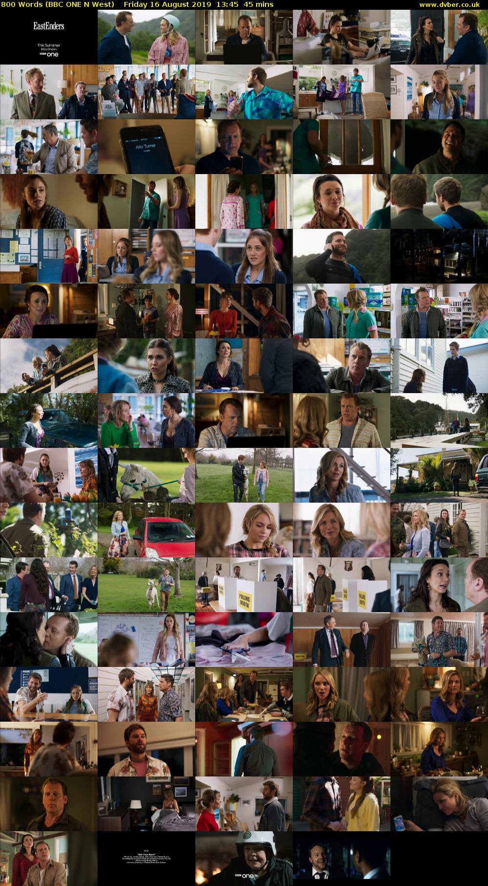 800 Words (BBC ONE N West) Friday 16 August 2019 13:45 - 14:30