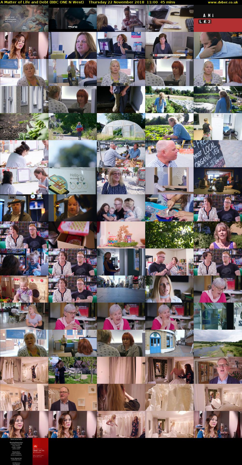 A Matter of Life and Debt (BBC ONE N West) Thursday 22 November 2018 11:00 - 11:45