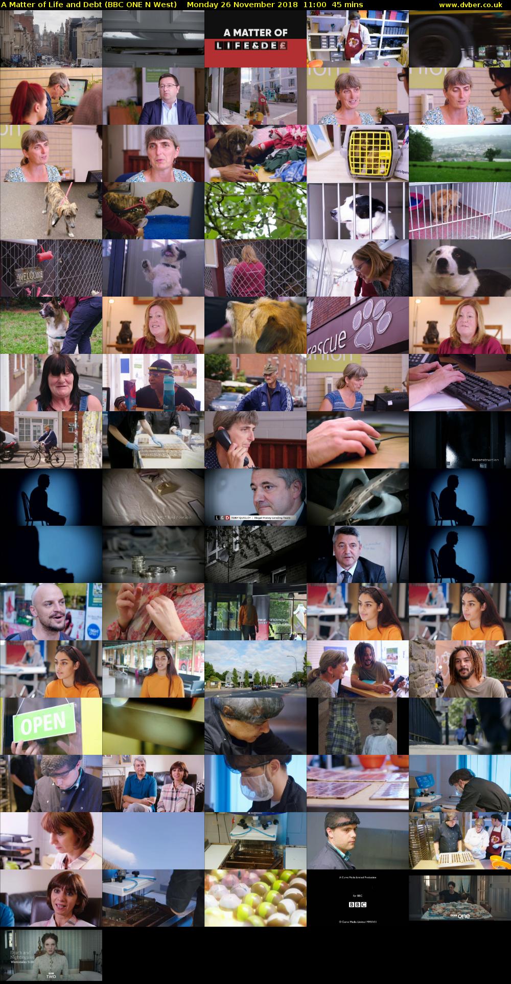 A Matter of Life and Debt (BBC ONE N West) Monday 26 November 2018 11:00 - 11:45