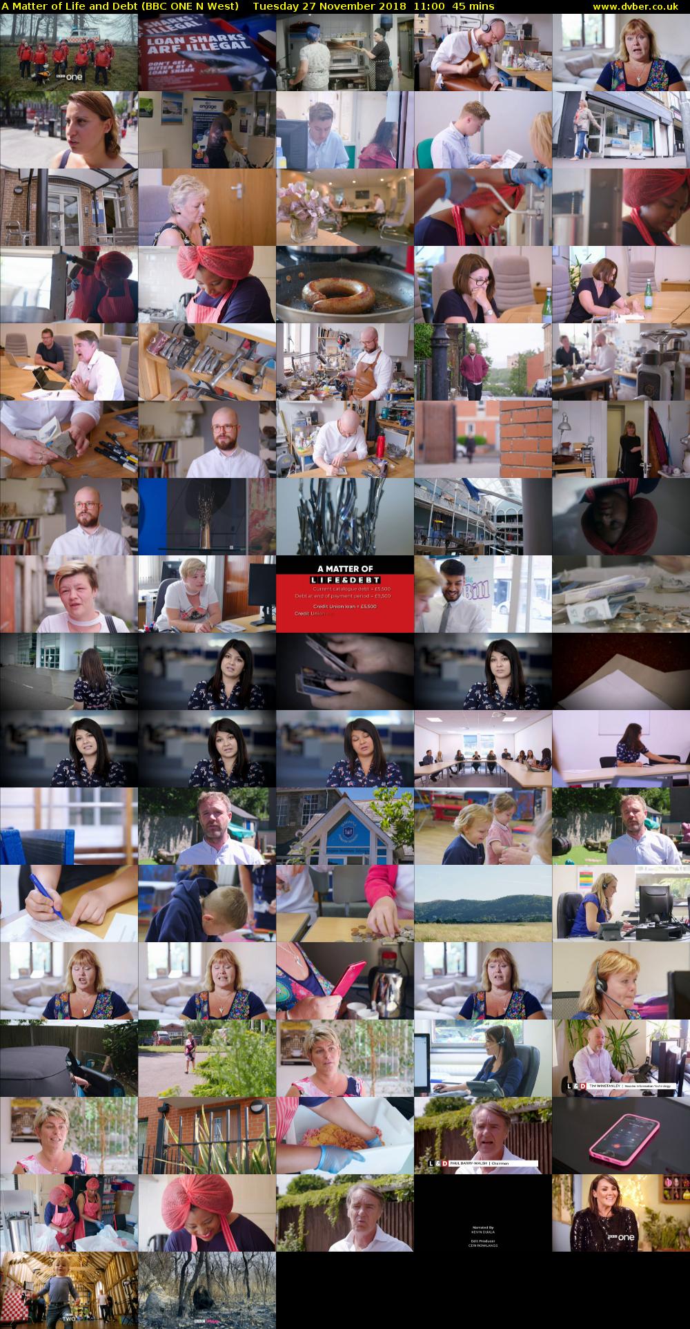 A Matter of Life and Debt (BBC ONE N West) Tuesday 27 November 2018 11:00 - 11:45