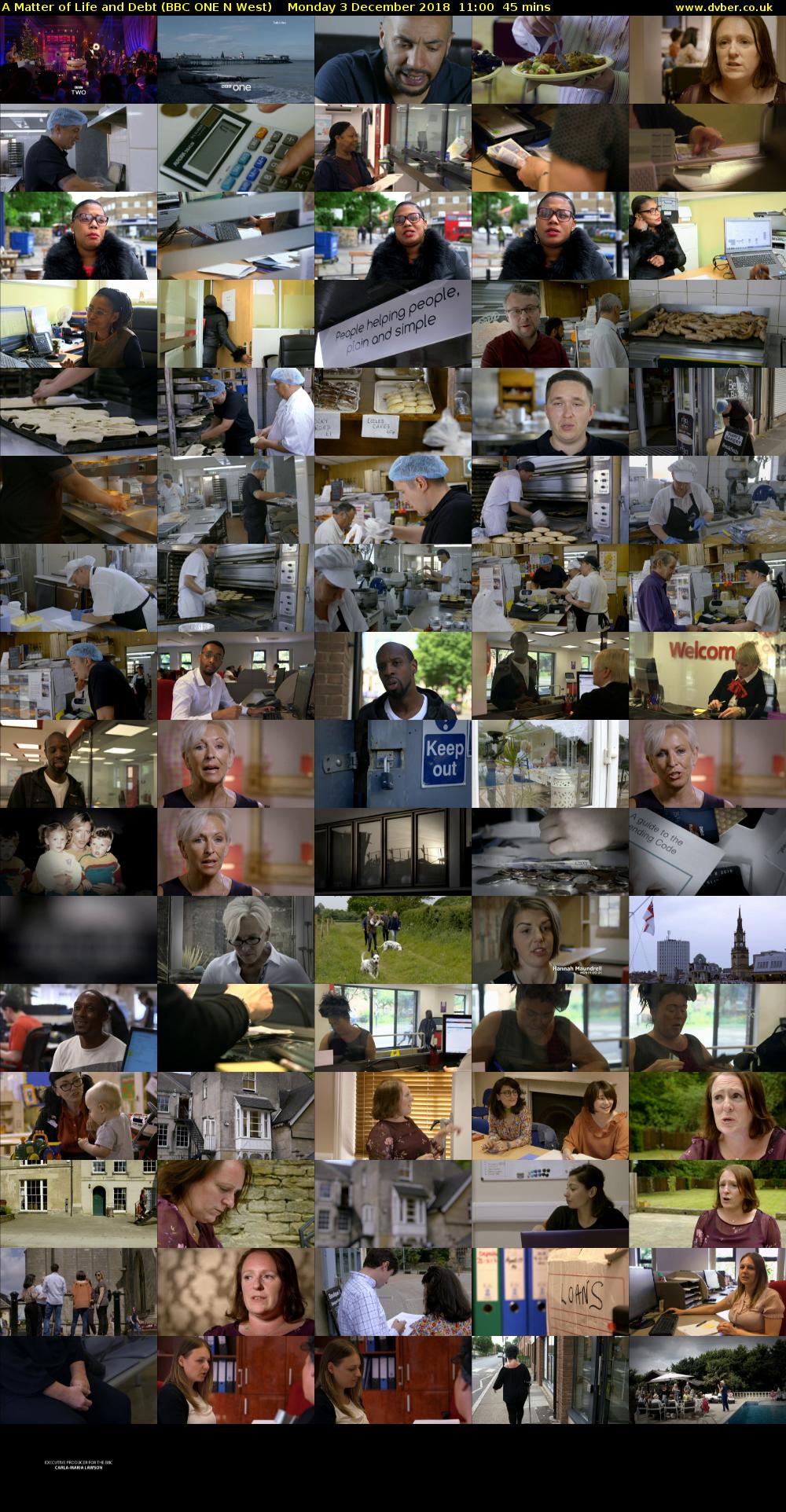 A Matter of Life and Debt (BBC ONE N West) Monday 3 December 2018 11:00 - 11:45