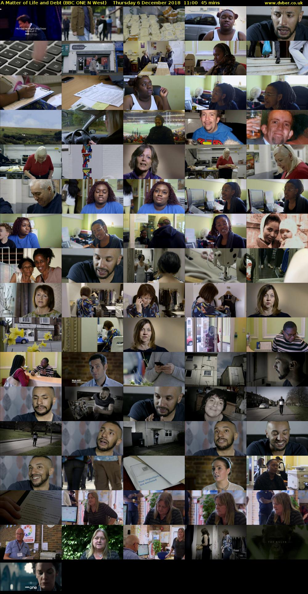 A Matter of Life and Debt (BBC ONE N West) Thursday 6 December 2018 11:00 - 11:45