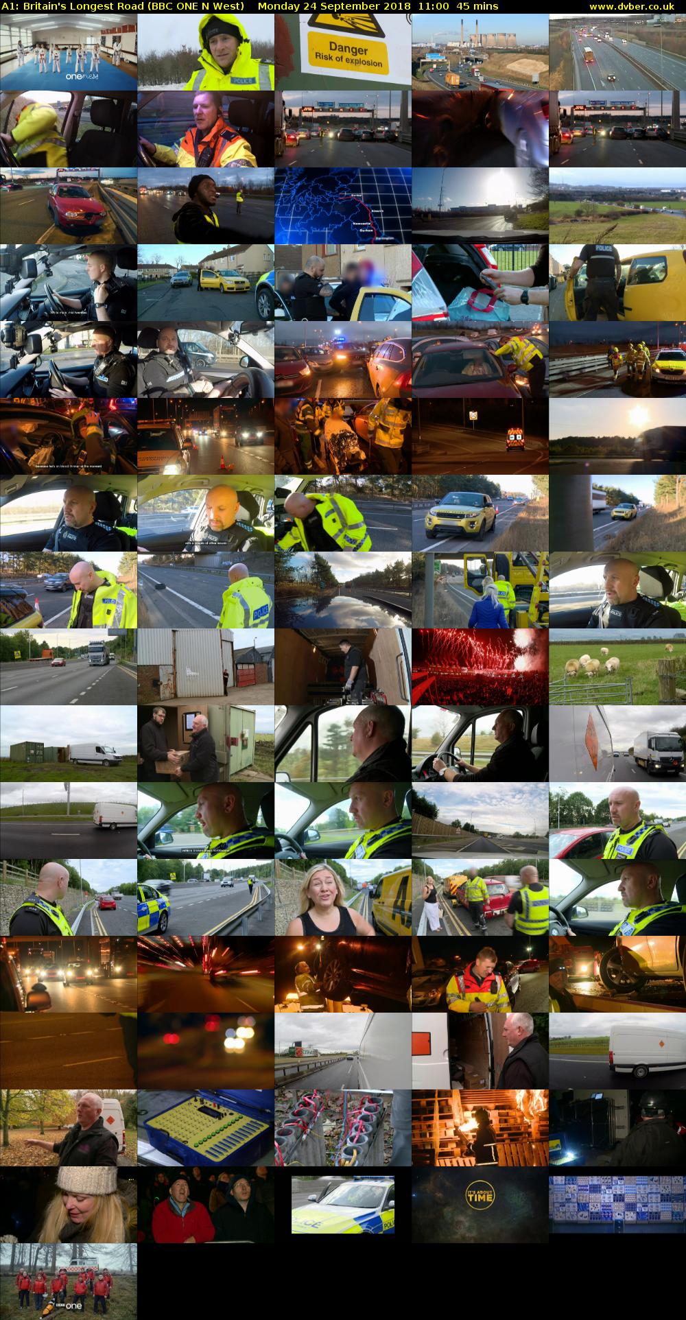 A1: Britain's Longest Road (BBC ONE N West) Monday 24 September 2018 11:00 - 11:45