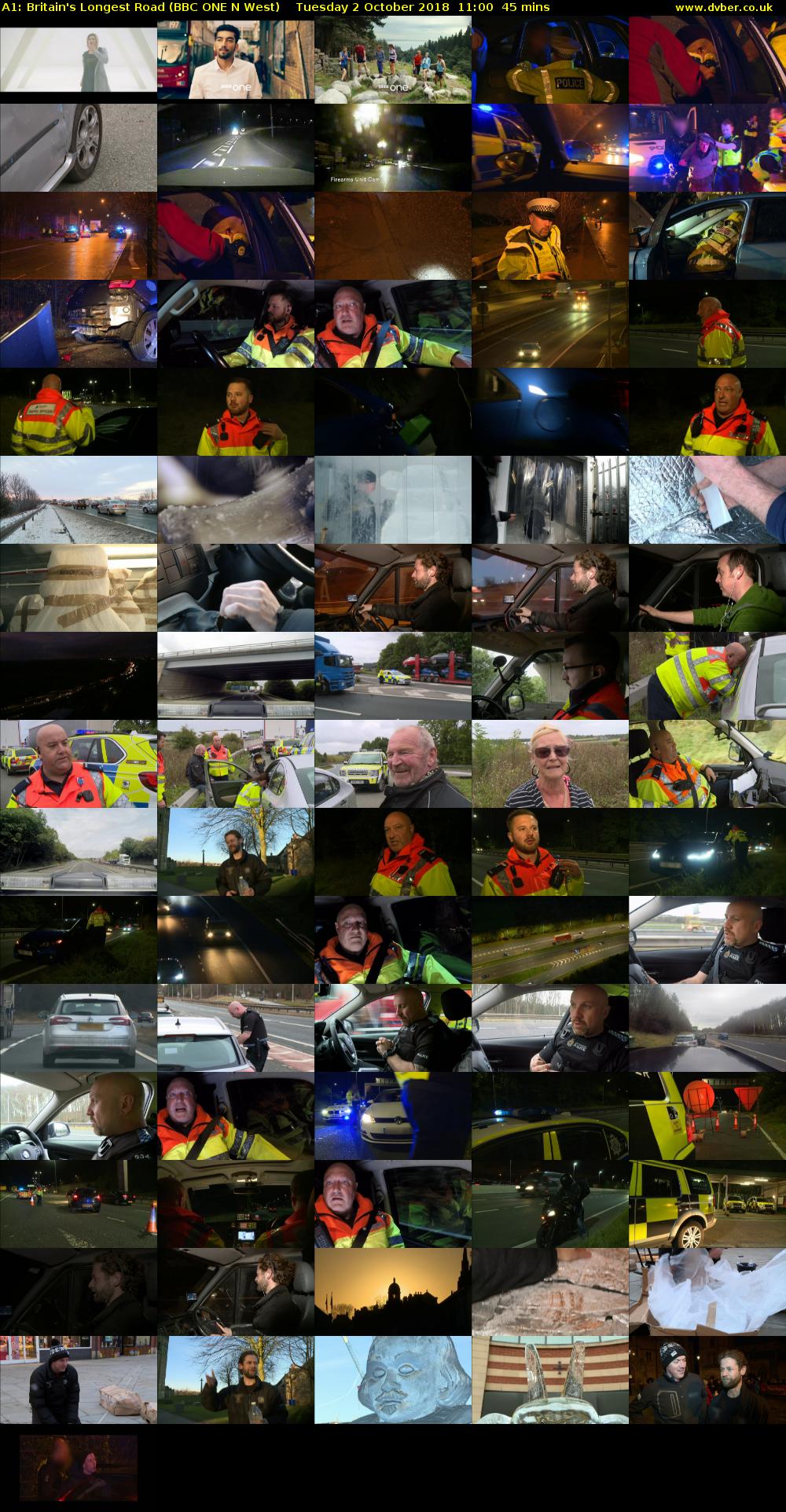 A1: Britain's Longest Road (BBC ONE N West) Tuesday 2 October 2018 11:00 - 11:45