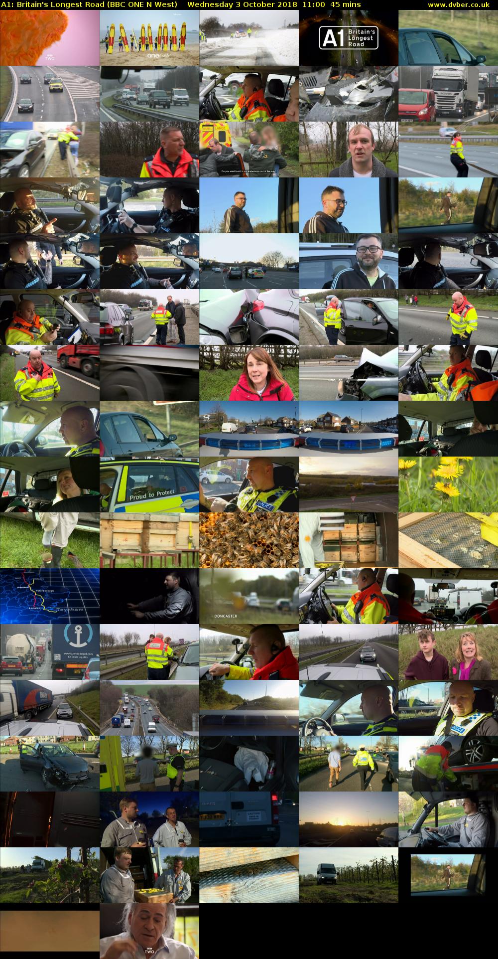 A1: Britain's Longest Road (BBC ONE N West) Wednesday 3 October 2018 11:00 - 11:45