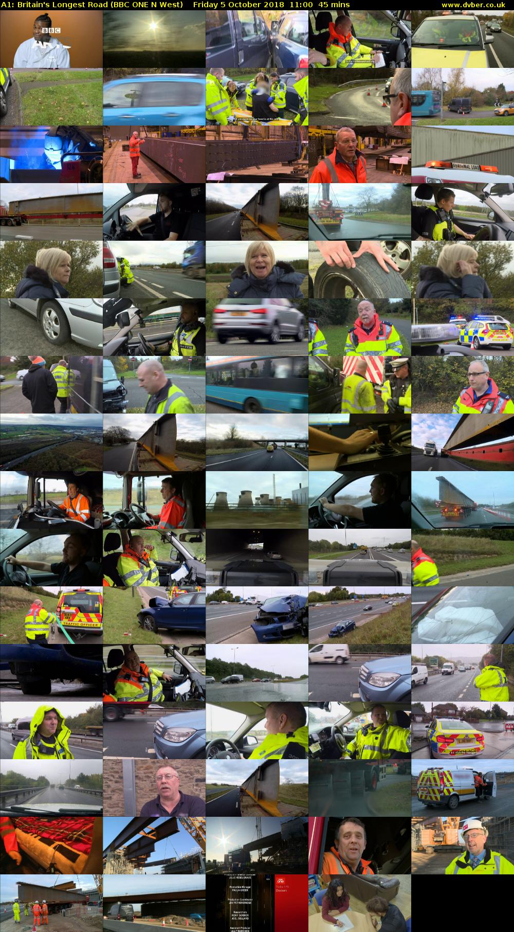 A1: Britain's Longest Road (BBC ONE N West) Friday 5 October 2018 11:00 - 11:45