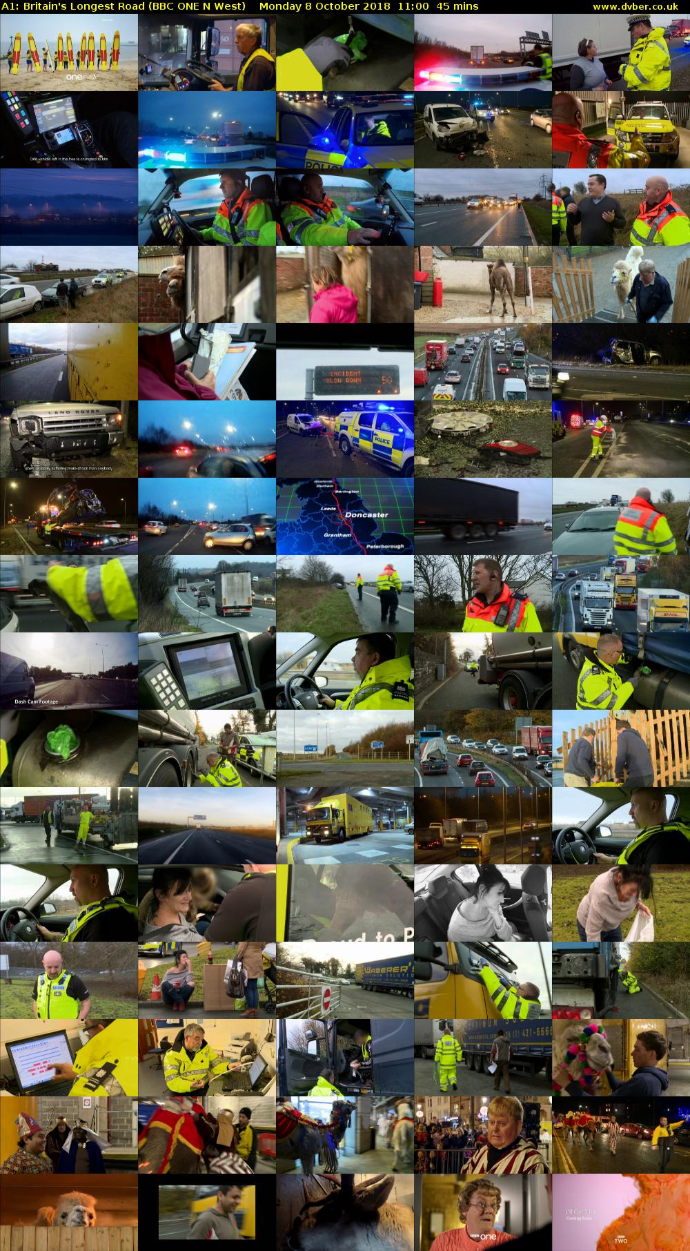 A1: Britain's Longest Road (BBC ONE N West) Monday 8 October 2018 11:00 - 11:45