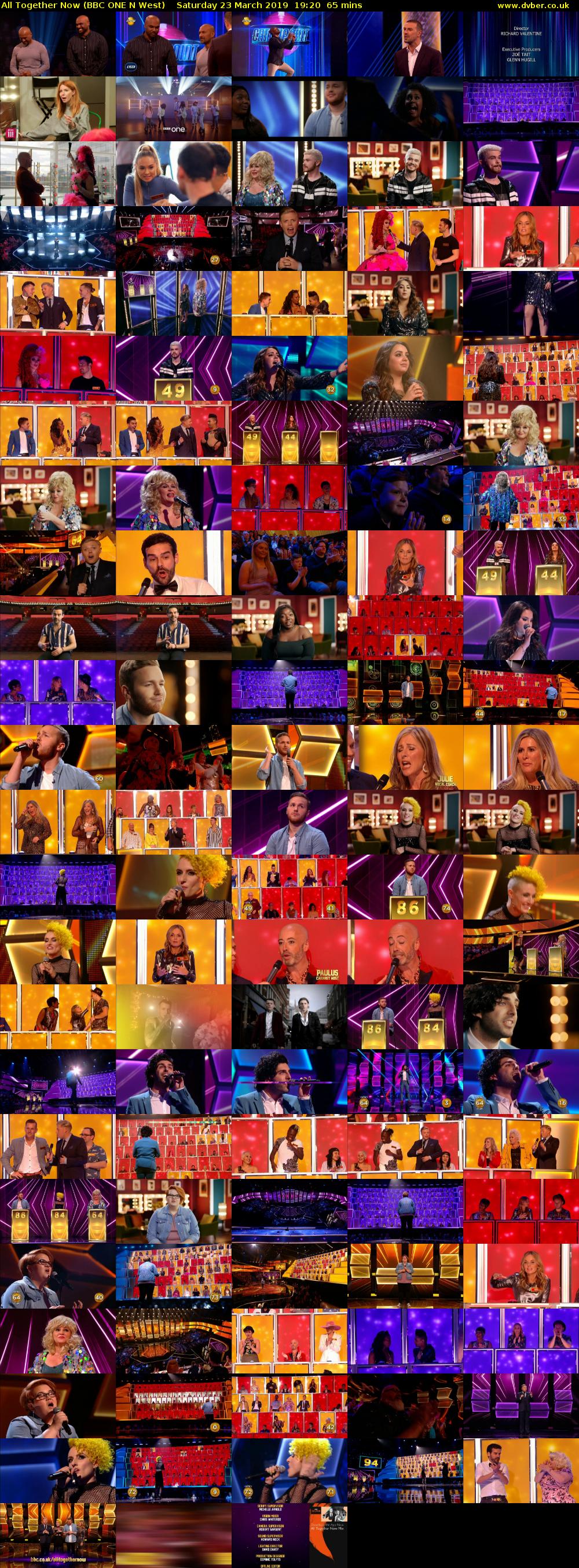 All Together Now (BBC ONE N West) Saturday 23 March 2019 19:20 - 20:25