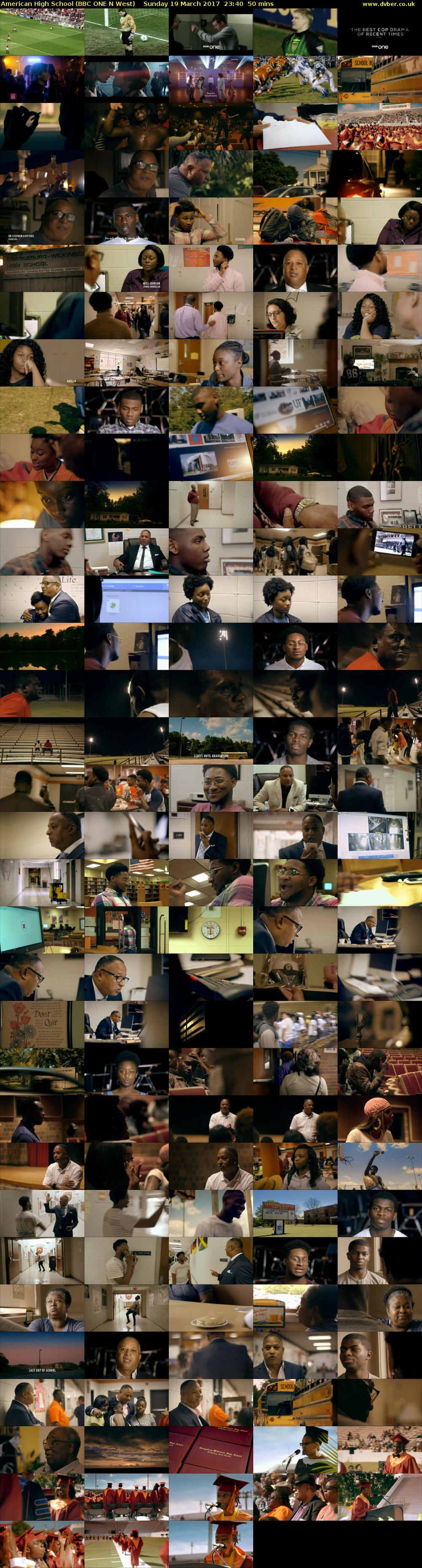 American High School (BBC ONE N West) Sunday 19 March 2017 23:40 - 00:30
