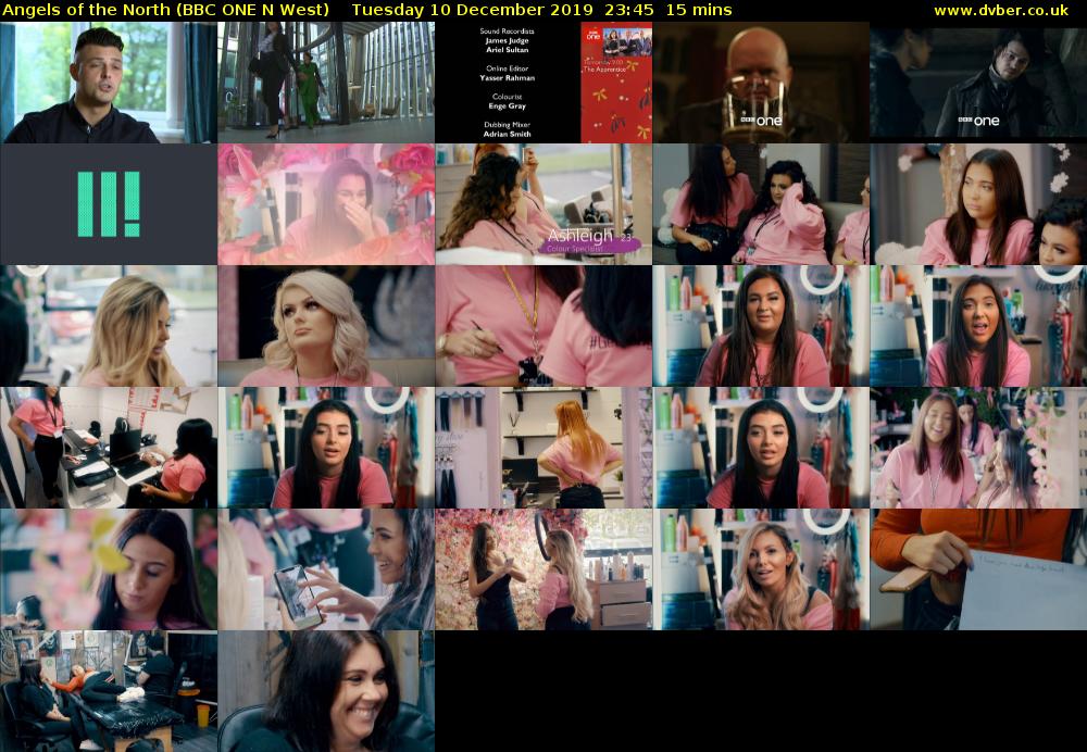 Angels of the North (BBC ONE N West) Tuesday 10 December 2019 23:45 - 00:00