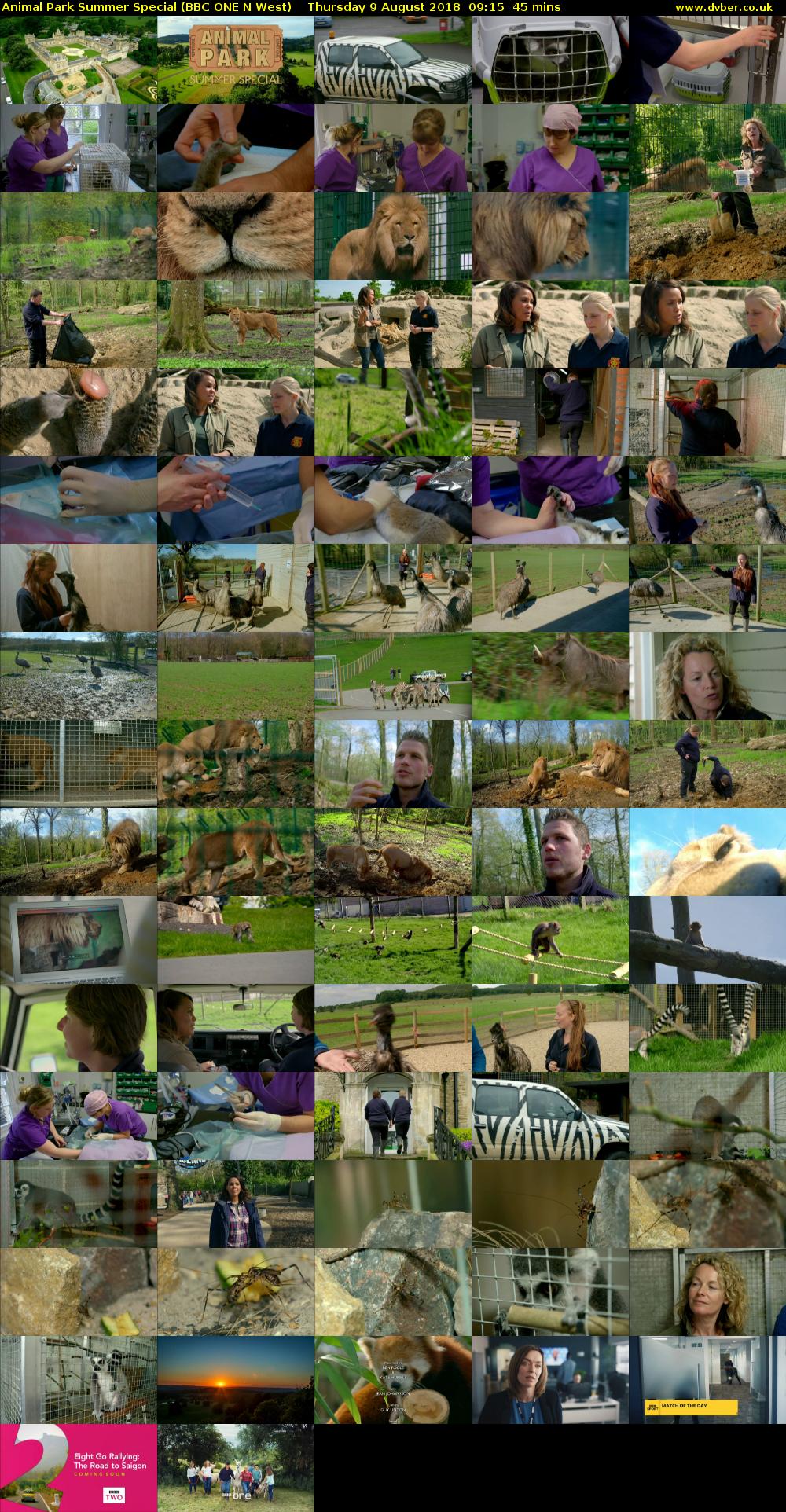 Animal Park Summer Special (BBC ONE N West) Thursday 9 August 2018 09:15 - 10:00